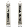 Already Disturbed | Happiness Double-Sided Hanging & Leaning Wall Sign